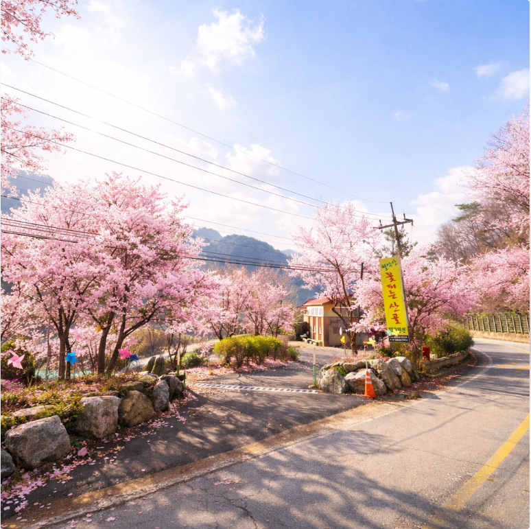 월악산 꽃피는 산골